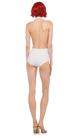 HALTER BODYSUIT -Norma Kamali 11 21 24pf25nk11015