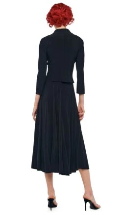 FLARED SKIRT TO MIDCALF -Norma Kamali 11 21 24pf25nk11047