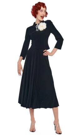 FLARED SKIRT TO MIDCALF -Norma Kamali 11 21 24pf25nk11054