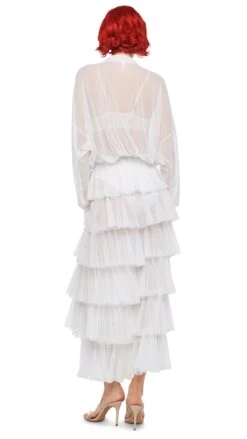 SUPER WIDE LEG RUFFLE PANT 9 SUPER WIDE LEG RUFFLE PANT -Norma Kamali 11 21 24pf25nk11146 5dd76bd1 78fe 43c1 9bbe 12f3af34fe74