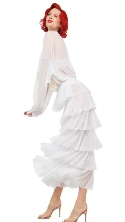 SUPER WIDE LEG RUFFLE PANT 11 SUPER WIDE LEG RUFFLE PANT -Norma Kamali 11 21 24pf25nk11160 036b5c13 9f59 4e23 ae5f 2072a44456cb