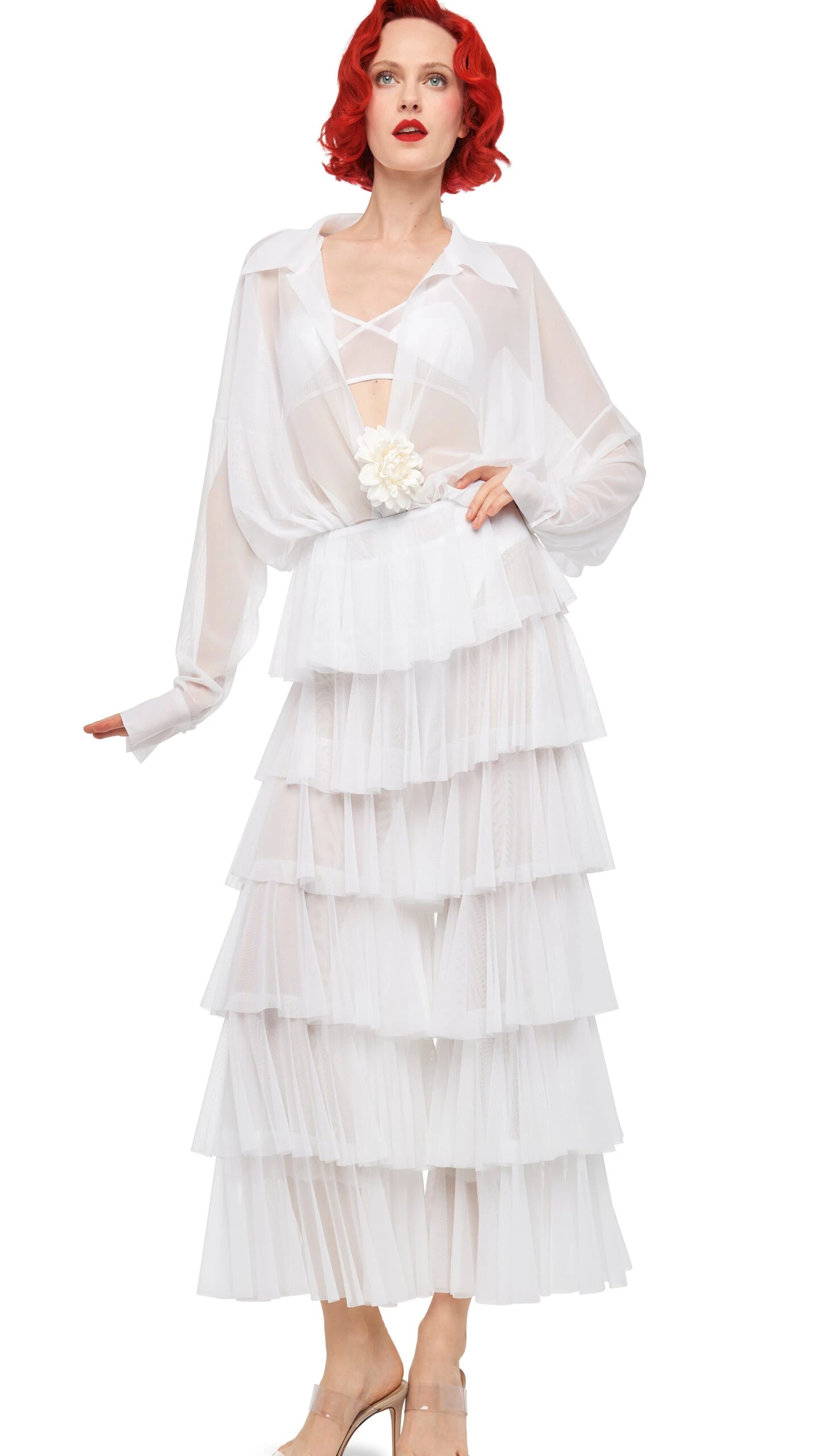 SUPER WIDE LEG RUFFLE PANT 6 SUPER WIDE LEG RUFFLE PANT - Image 6