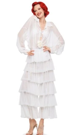 SUPER WIDE LEG RUFFLE PANT