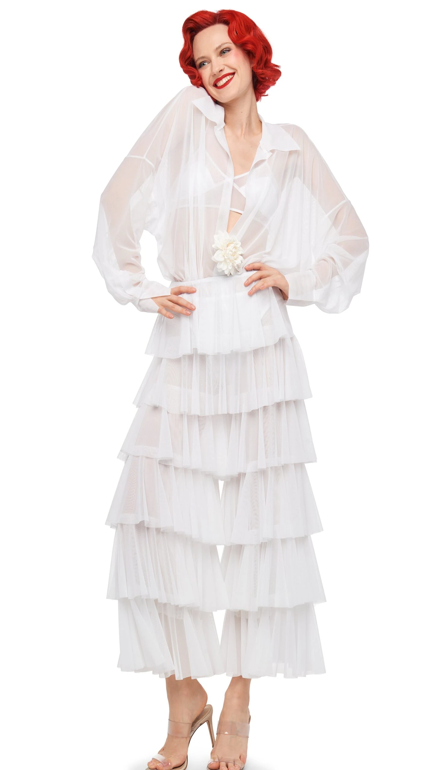 SUPER WIDE LEG RUFFLE PANT 1 SUPER WIDE LEG RUFFLE PANT