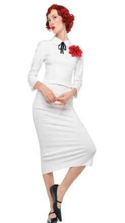 STRAIGHT SKIRT TO MIDCALF 12 STRAIGHT SKIRT TO MIDCALF -Norma Kamali 11 21 24pf25nk11585