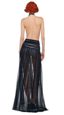 HALTER SHIRRED GOWN 9 HALTER SHIRRED GOWN -Norma Kamali 11 22 24pf25nk14379