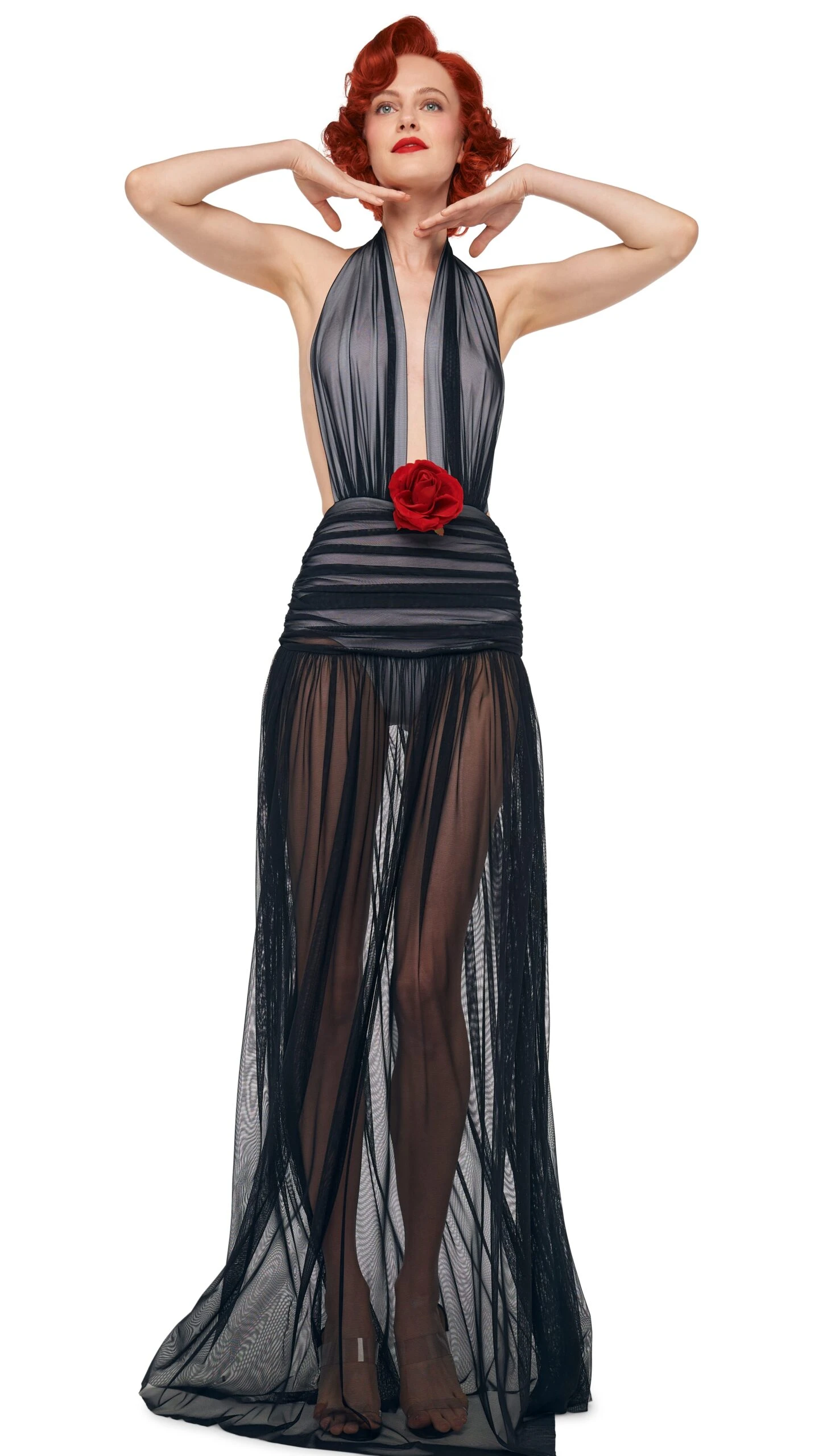 HALTER SHIRRED GOWN 6 HALTER SHIRRED GOWN - Image 6