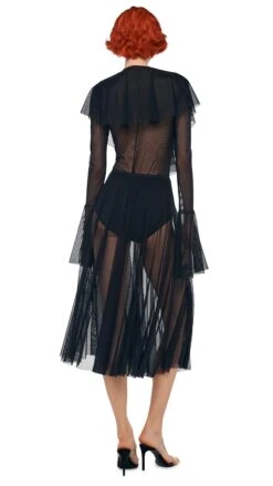 FLARED SKIRT TO MIDCALF W/ PANTY 12 FLARED SKIRT TO MIDCALF W/ PANTY -Norma Kamali 11 22 24pf25nk14409