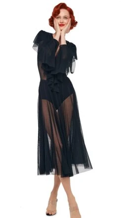 FLARED SKIRT TO MIDCALF W/ PANTY 13 FLARED SKIRT TO MIDCALF W/ PANTY -Norma Kamali 11 22 24pf25nk14430