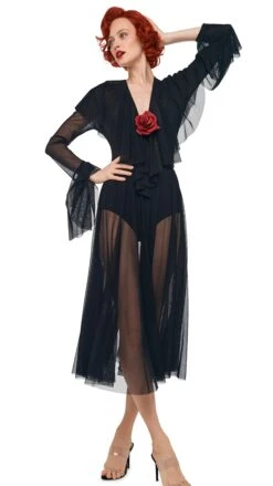 FLARED SKIRT TO MIDCALF W/ PANTY