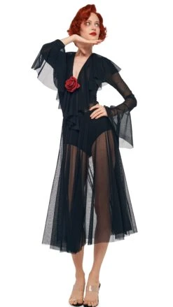 FLARED SKIRT TO MIDCALF W/ PANTY 14 FLARED SKIRT TO MIDCALF W/ PANTY -Norma Kamali 11 22 24pf25nk14458