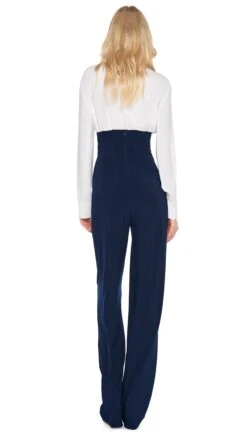 NK SHIRT W/ COLLAR STAND -Norma Kamali 11 23 23nk18988