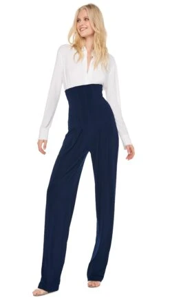 NK SHIRT W/ COLLAR STAND -Norma Kamali 11 23 23nk19009