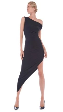 DROP SHOULDER SIDE DRAPE GOWN 14 DROP SHOULDER SIDE DRAPE GOWN -Norma Kamali 11 28 22nk00146