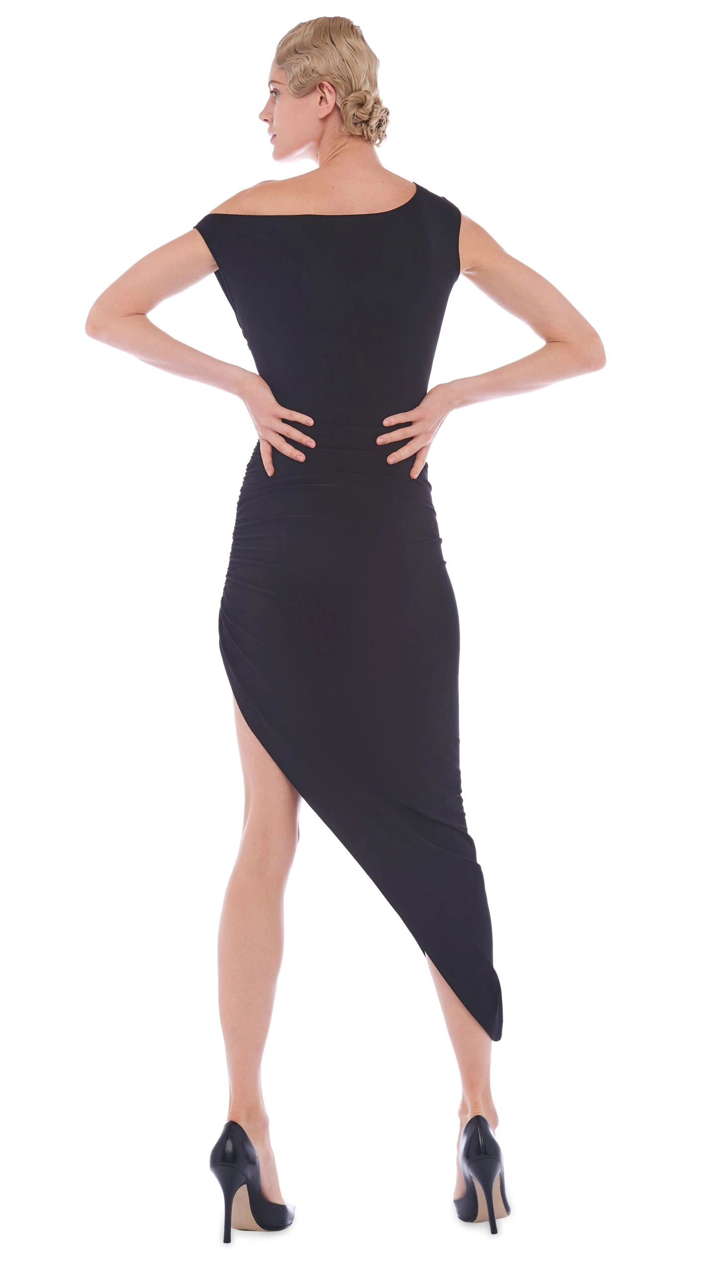 DROP SHOULDER SIDE DRAPE GOWN 7 DROP SHOULDER SIDE DRAPE GOWN - Image 7