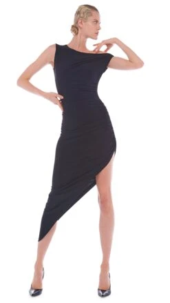 DROP SHOULDER SIDE DRAPE GOWN 16 DROP SHOULDER SIDE DRAPE GOWN -Norma Kamali 11 28 22nk00164