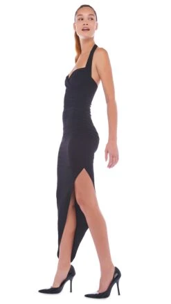 CAYLA SIDE DRAPE GOWN -Norma Kamali 11 28 22nk00592