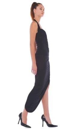 CAYLA SIDE DRAPE GOWN -Norma Kamali 11 28 22nk00599