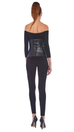 OFF SHOULDER CATSUIT 15 OFF SHOULDER CATSUIT -Norma Kamali 11 28 22nk01098