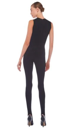 SLEEVELESS CATSUIT W/ FOOTIE -Norma Kamali 11 28 22nk01708 68c10f01 9ffc 4966 83ba 7951e9b95c0e