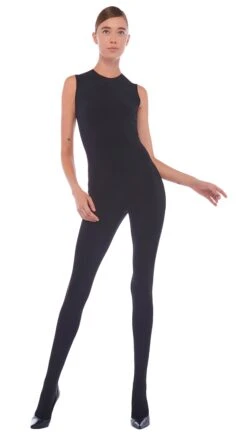 SLEEVELESS CATSUIT W/ FOOTIE -Norma Kamali 11 28 22nk01728 94631706 1db3 4a70 9d39 1e03d7166b3c