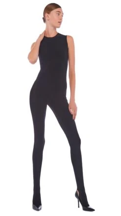 SLEEVELESS CATSUIT W/ FOOTIE -Norma Kamali 11 28 22nk01731 c7741af3 771f 4502 b643 df494989e68d