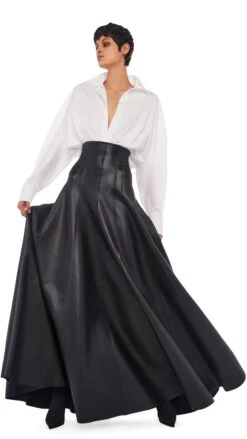 LONG GRACE SKIRT -Norma Kamali 11 29 22nk11068 efe1996f 4aa2 4d49 ad32 b1e63e8a7247