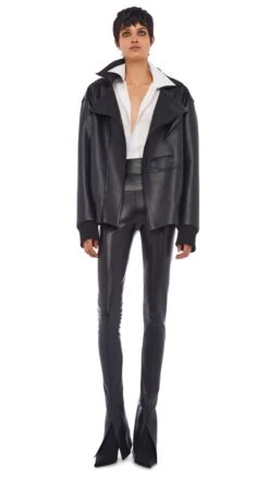 OVERSIZED MOTO JACKET 23 OVERSIZED MOTO JACKET -Norma Kamali 11 29 22nk11740 401e7237 e183 4a78 b315 f809ff2cc534