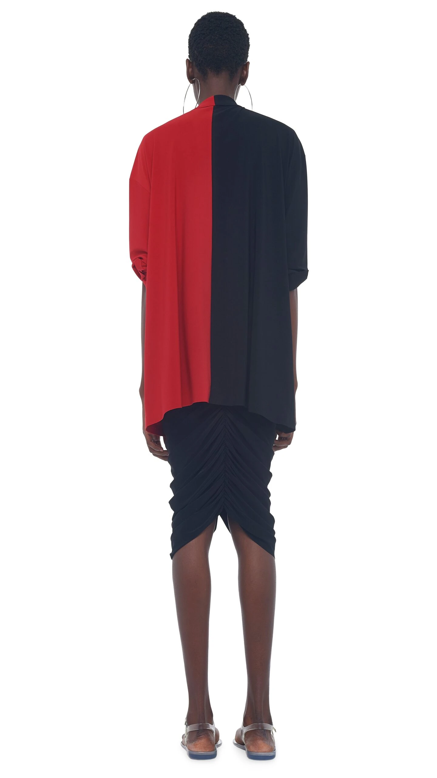 SHIRRED SKIRT TO KNEE 10 SHIRRED SKIRT TO KNEE - Image 10