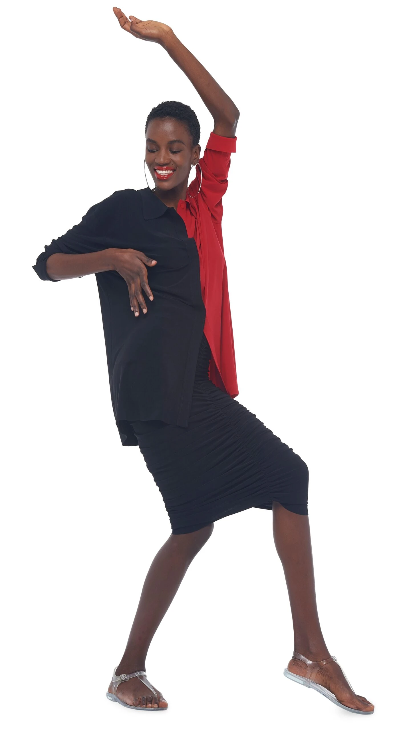 SHIRRED SKIRT TO KNEE 12 SHIRRED SKIRT TO KNEE - Image 12