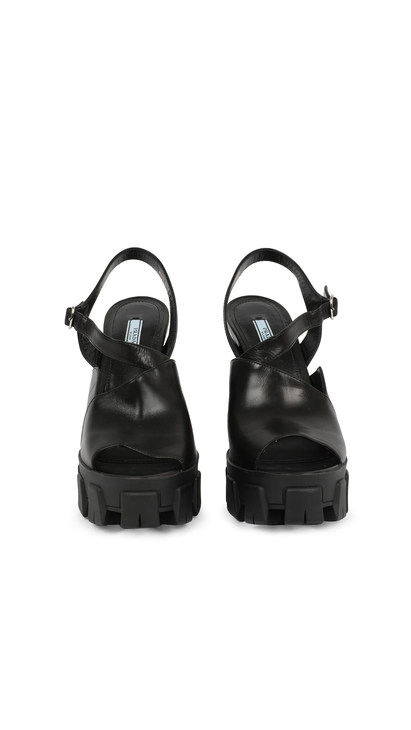 PRADA LUG SOLE ANKLE STRAP PLATFORM SANDAL 2 PRADA LUG SOLE ANKLE STRAP PLATFORM SANDAL - Image 2