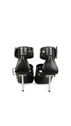 BALENCIAGA BLACK LEATHER BELT BUCKLE PUMP 7 BALENCIAGA BLACK LEATHER BELT BUCKLE PUMP -Norma Kamali 12.24 SHOES 75