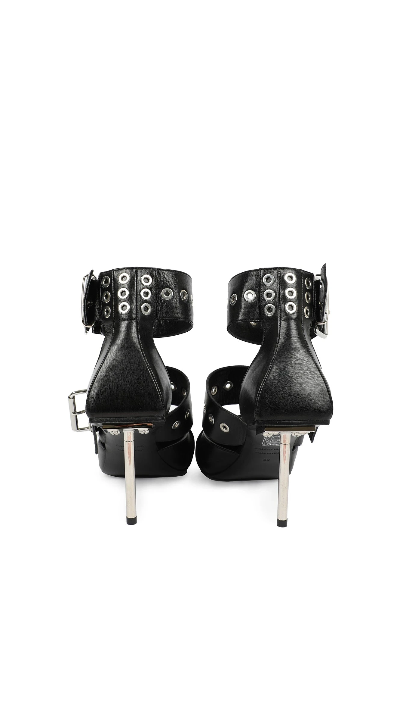 BALENCIAGA BLACK LEATHER BELT BUCKLE PUMP 3 BALENCIAGA BLACK LEATHER BELT BUCKLE PUMP - Image 3