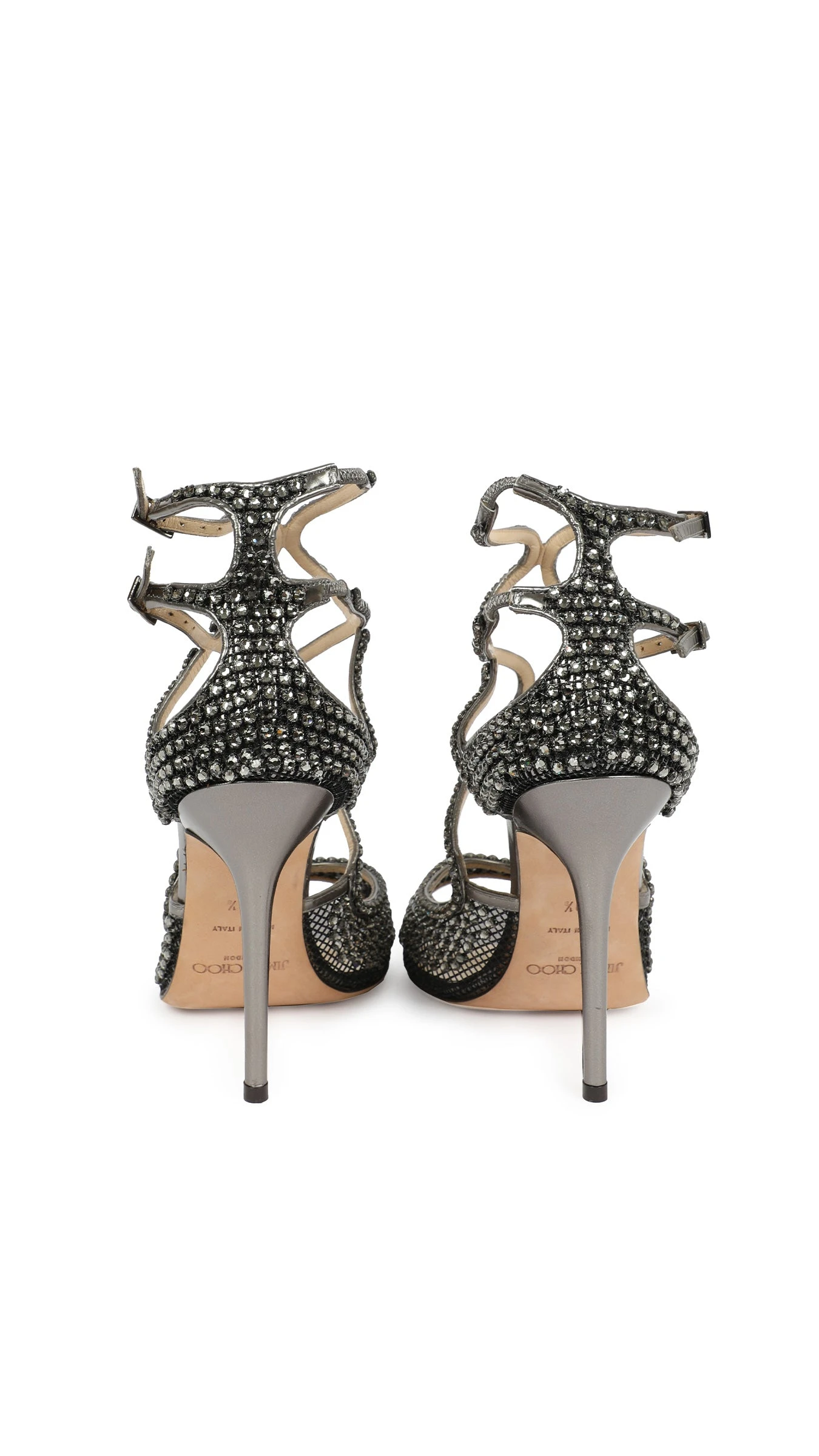 JIMMY CHOO RHINESTONE STRAPPY SANDAL 3 JIMMY CHOO RHINESTONE STRAPPY SANDAL - Image 3