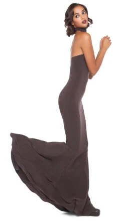 HALTER TURTLE FISHTAIL GOWN 11 HALTER TURTLE FISHTAIL GOWN -Norma Kamali 2 1 23nk07635
