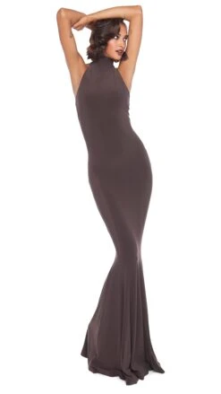 HALTER TURTLE FISHTAIL GOWN 13 HALTER TURTLE FISHTAIL GOWN -Norma Kamali 2 1 23nk07650