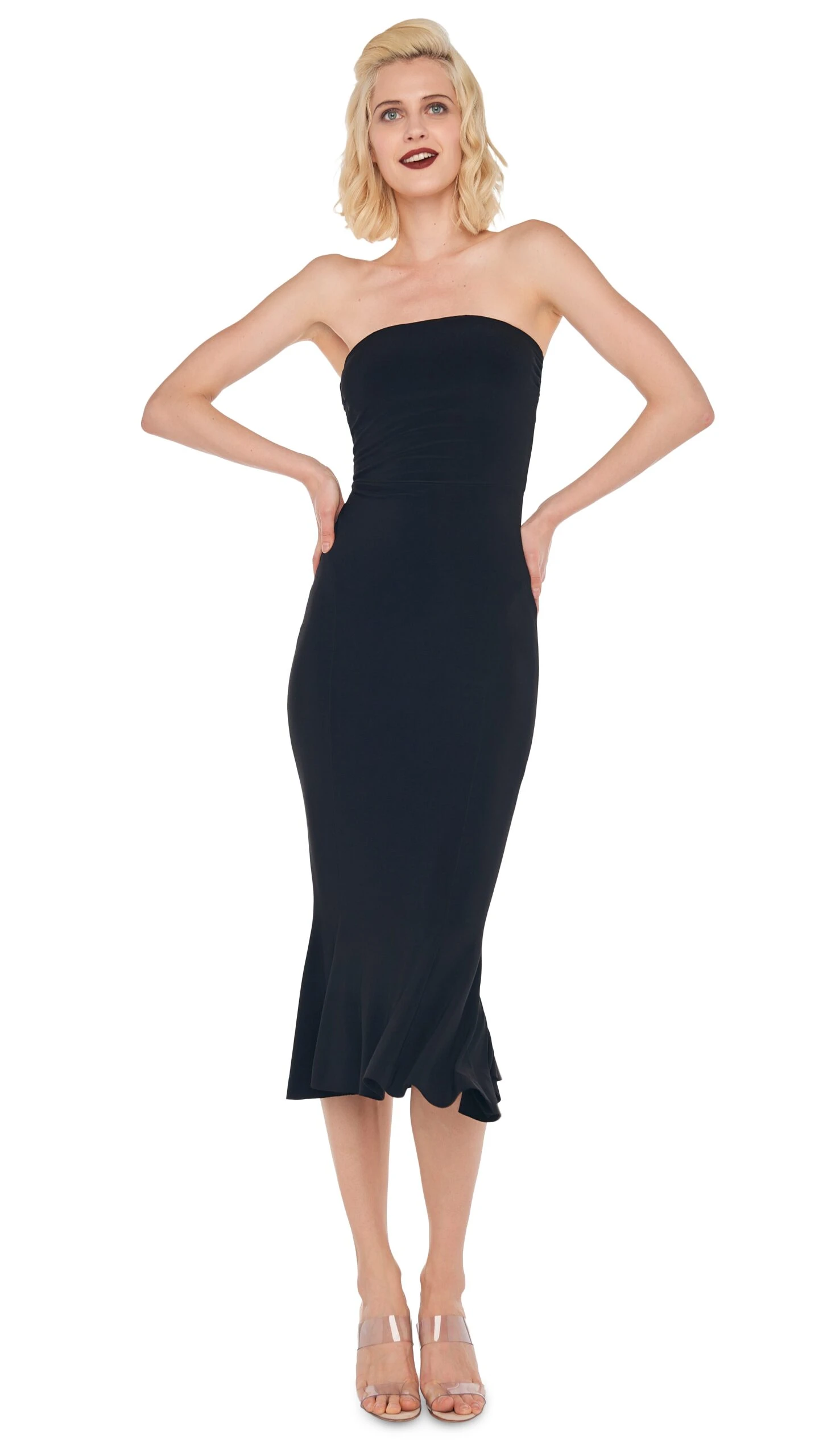 STRAPLESS FISHTAIL DRESS 5 STRAPLESS FISHTAIL DRESS - Image 5