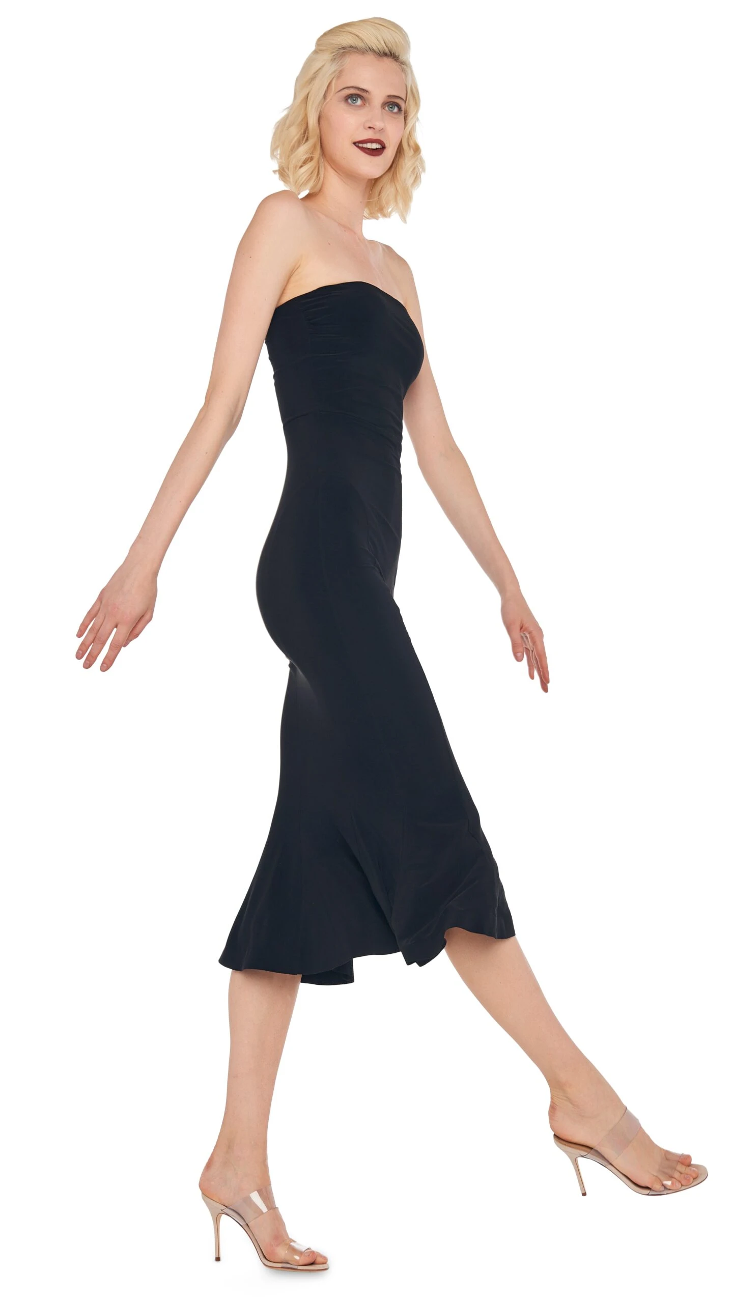 STRAPLESS FISHTAIL DRESS 6 STRAPLESS FISHTAIL DRESS - Image 6