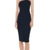 STRAPLESS DRESS TO KNEE