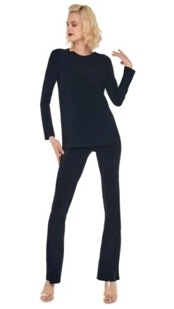 LONG SLEEVE CREW TOP 11 LONG SLEEVE CREW TOP -Norma Kamali 4 18 23nk06714