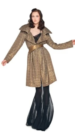 DOUBLE BREASTED TRENCH TO KNEE 13 DOUBLE BREASTED TRENCH TO KNEE -Norma Kamali 5 14 24nk03032