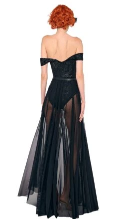 DOUBLE DROP SHOULDER GOWN 6 DOUBLE DROP SHOULDER GOWN -Norma Kamali 5 14 25res25 nk00155