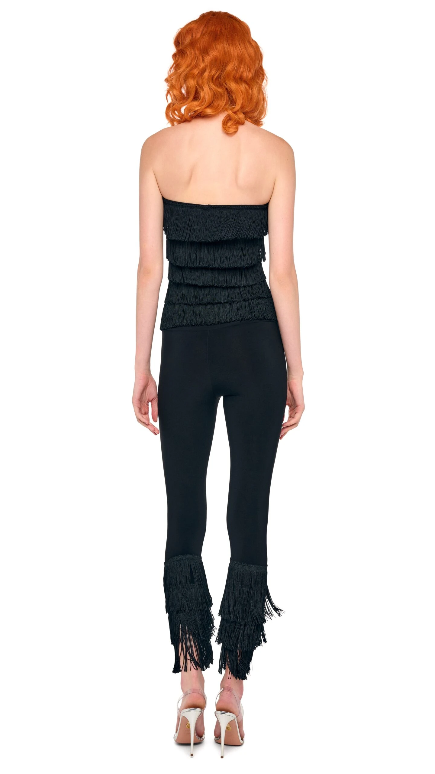 FRINGE HEM CROPPED LEGGING 3 FRINGE HEM CROPPED LEGGING - Image 3