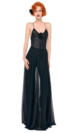 FLARED SKIRT TO FLOOR