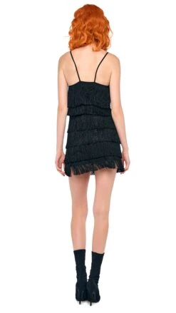 FRINGE SLIP MINI DRESS 10 FRINGE SLIP MINI DRESS -Norma Kamali 5 14 25res25nk00922