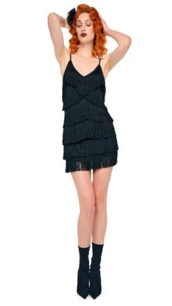 FRINGE SLIP MINI DRESS 12 FRINGE SLIP MINI DRESS -Norma Kamali 5 14 25res25nk00933