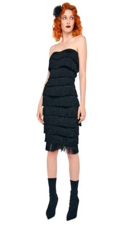 FRINGE SWEETHEART DRESS