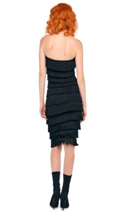 FRINGE SWEETHEART DRESS -Norma Kamali 5 14 25res25nk01119