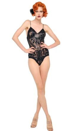 SLIP BODYSUIT WITH BANDS -Norma Kamali 5 14 25res25nk01639