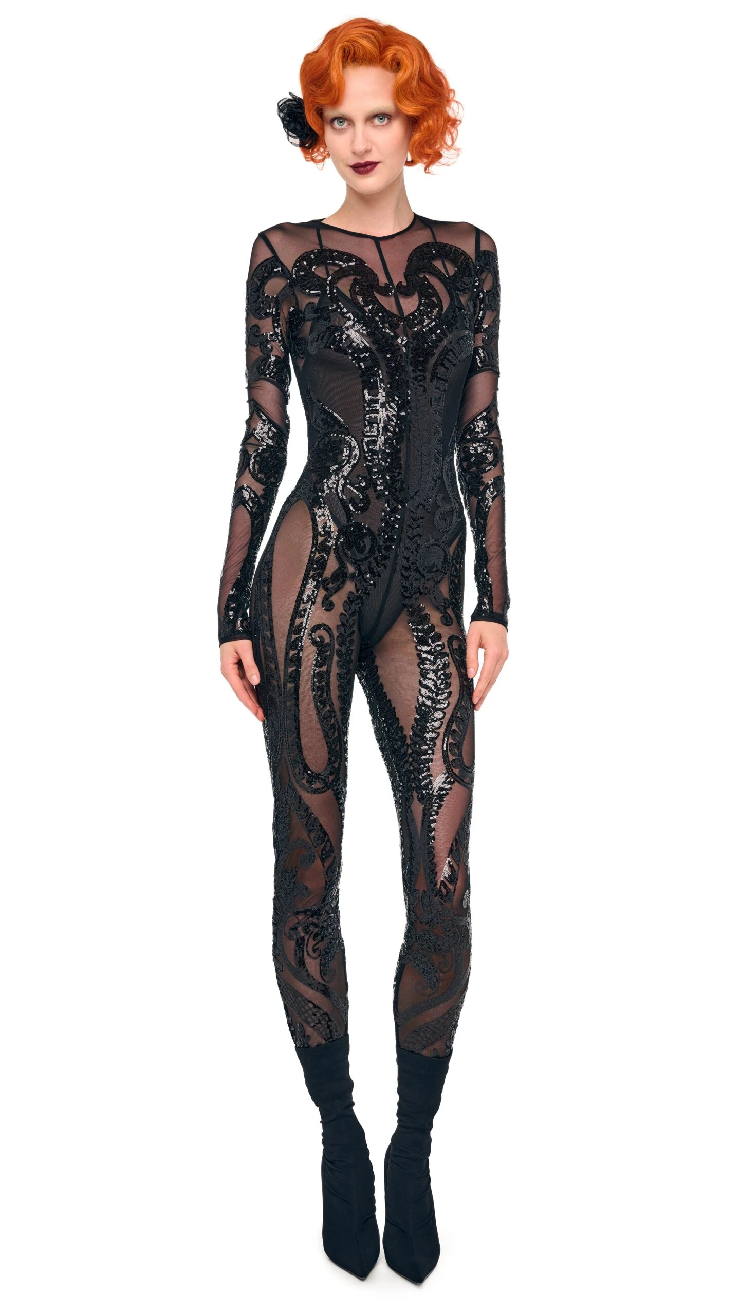 LONG SLEEVE CREW NECK CATSUIT 1 LONG SLEEVE CREW NECK CATSUIT